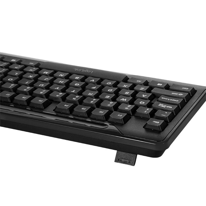 Klaviatūra ir pelė LogiLink 2,4GHz Funk ComboSet 1000DPI Juodas (ID0194)