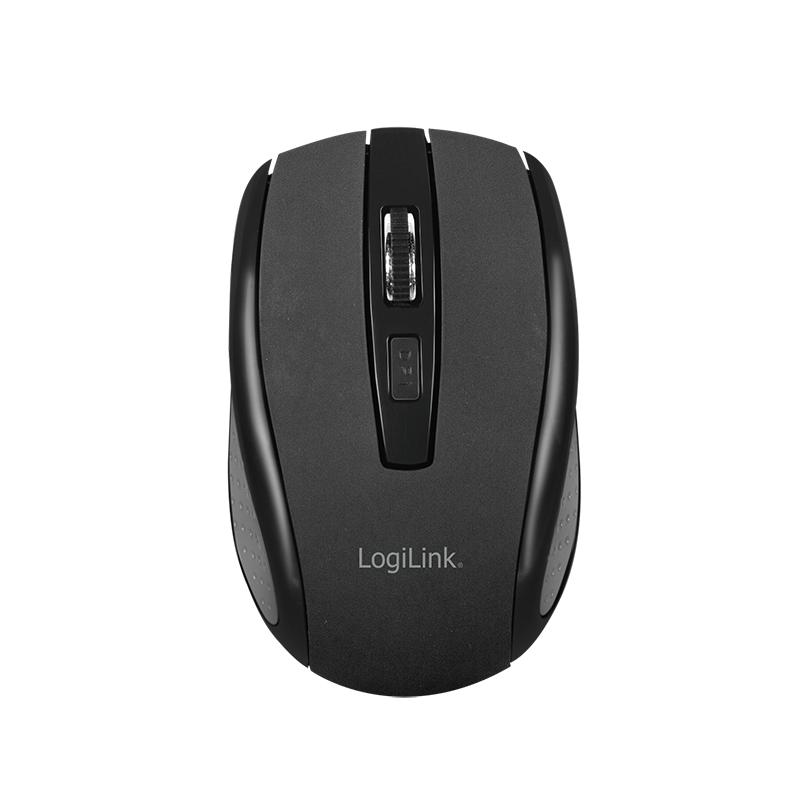 Klaviatūra ir pelė LogiLink 2,4GHz Funk ComboSet 1000DPI Juodas (ID0194)