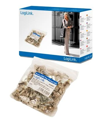 LOGILINK MP0003 LOGILINK - Modulinis kištukas CAT5e ekranuotas 100 vnt.