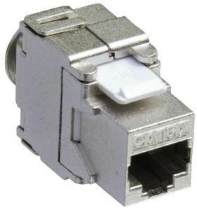 LogiLink Lizdas RJ45 Cat.6A, 10G, visas ekranas, 180° beznarzędziowe, 24 vnt. (NK4001)