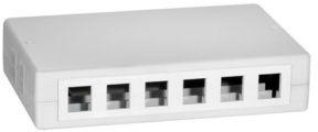 LOGILINK NK4033 LOGILINK- Keystone Surface Mounted Box 12 port UTP, baltas