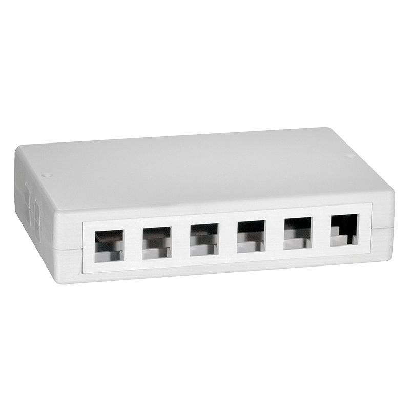 LOGILINK NK4033 LOGILINK- Keystone Surface Mounted Box 12 port UTP, baltas