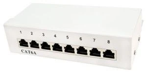 LogiLink Patchpanel kat. 6A, 8 prievadų, ekranuotas STP, rutulinis (NP0018)