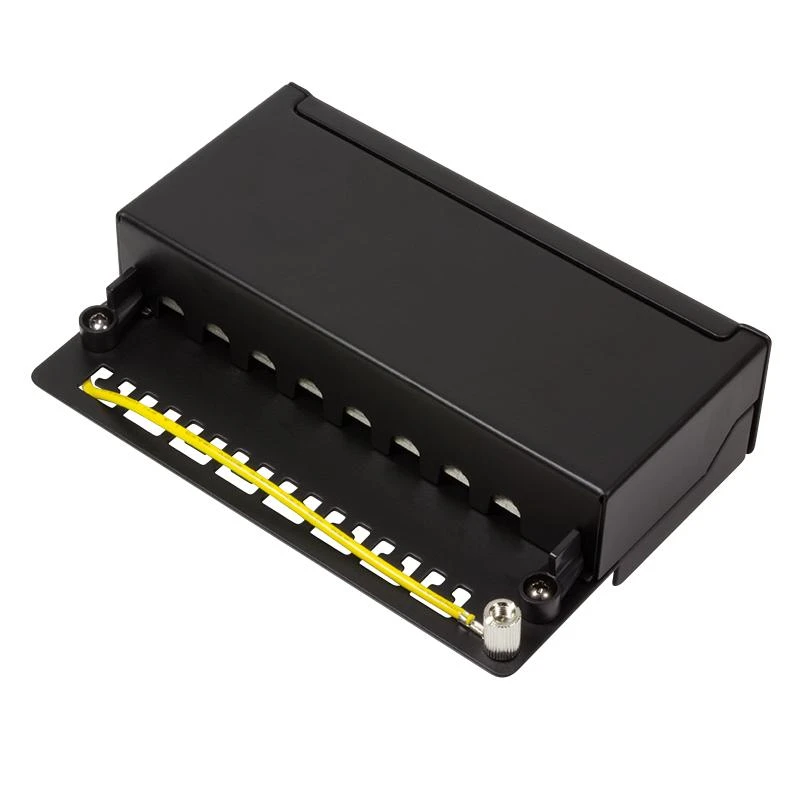 LOGILINK NP0018B LOGILINK- Patch Panel Desktop Cat.6A STP 8 jungtys, Juodas