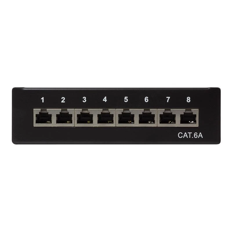 LOGILINK NP0018B LOGILINK- Patch Panel Desktop Cat.6A STP 8 jungtys, Juodas