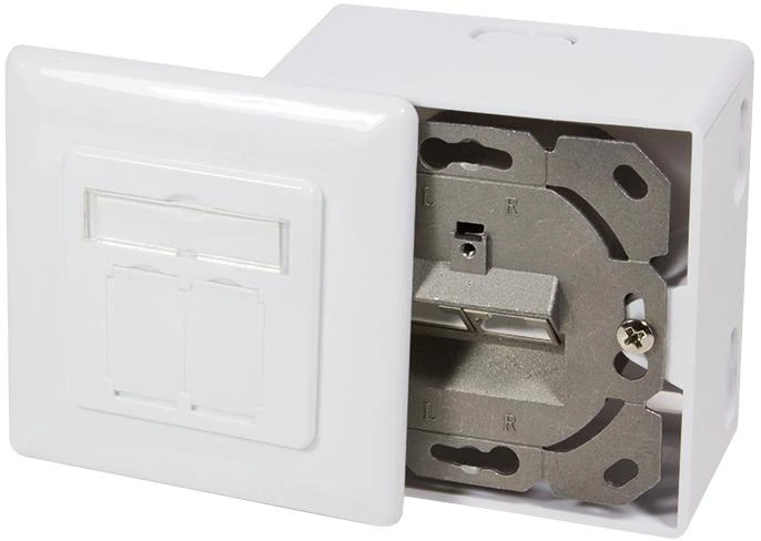 LOGILINK NP0039A LOGILINK - montuojamas į lizdą / įleidžiamas CAT6 ekranuotas 2xRJ45