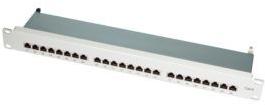 LOGILINK NP0040A LOGILINK – 19" pachpanelis, 6 kategorijos, 24 prievadų, ekranuotas STP, pilkas