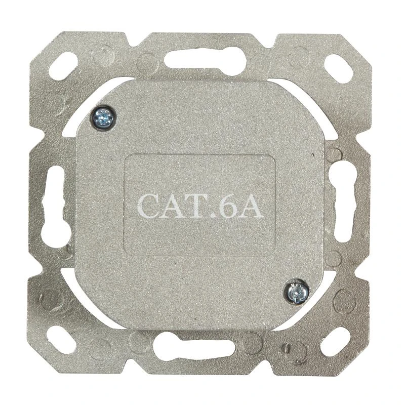 LogiLink LogiLink Cat.6A Anschlussdose, 2x RJ45,baltas, waagerecht - NP0123