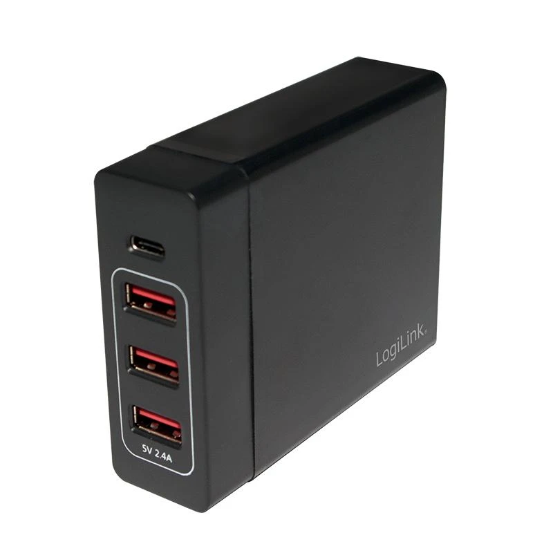 Įkroviklis LogiLink 4x USB-A 2.4 A (PA0122)
