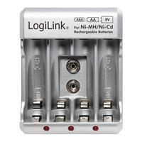 LOGILINK PA0168 LOGILINK - Ni-MH/Ni-Cd AA/AAA/9V įkraunamų baterijų įkroviklis