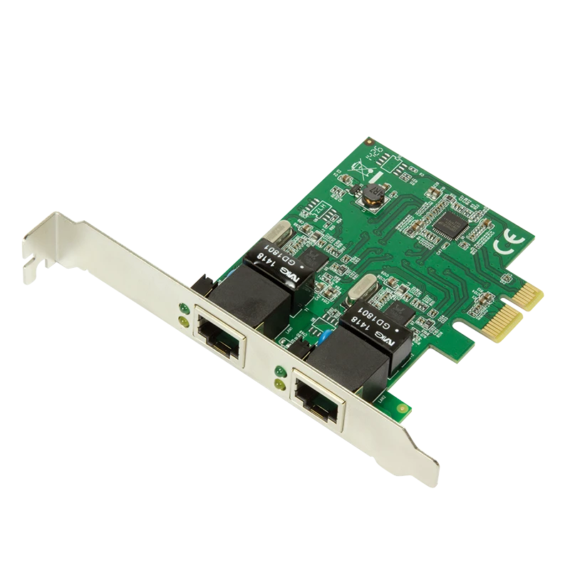 Logilink PC0075, 2 prievadų Gigabit PCI Express tinklo plokštė | Prisijungti | 2 x Gigabit Lan (RJ 45) | PCIe