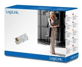 LOGILINK MP0020 LOGILINK - RJ45 Modulinis kištukas plokščiam kabeliui, neekranuotas