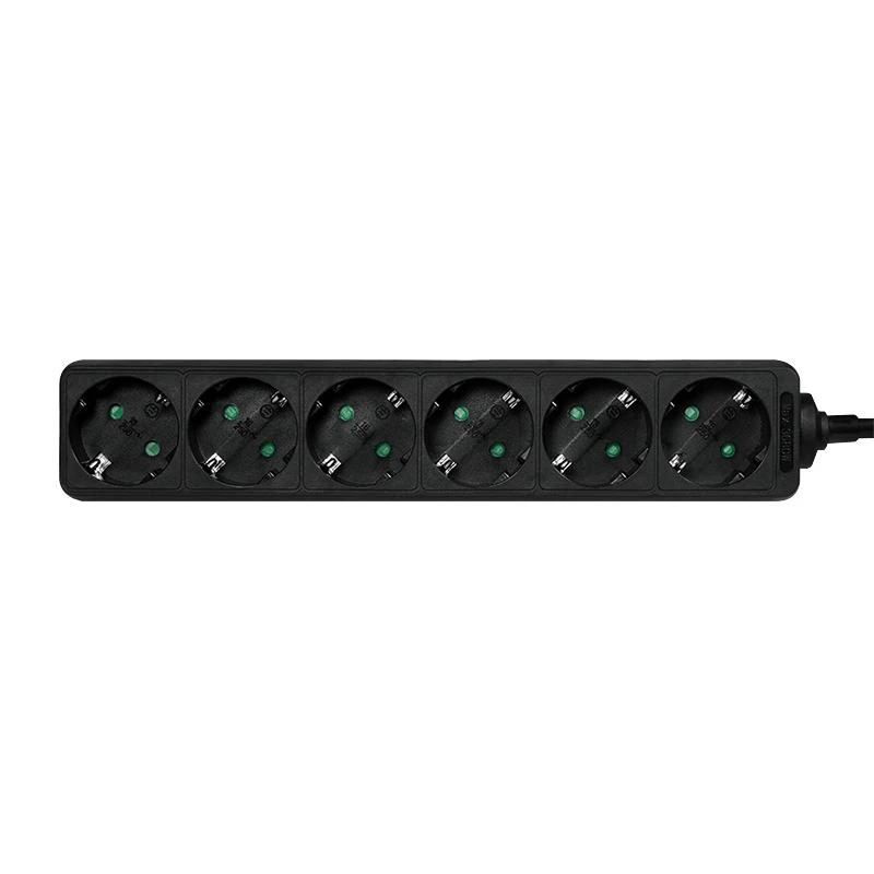 LogiLink 6 gniazd 1.5m juoda | LPS238B