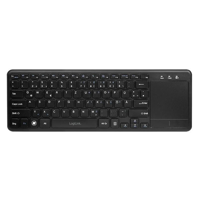 LogiLink ID0188 klaviatūra Dom RF belaidė QWERTZ Juodas