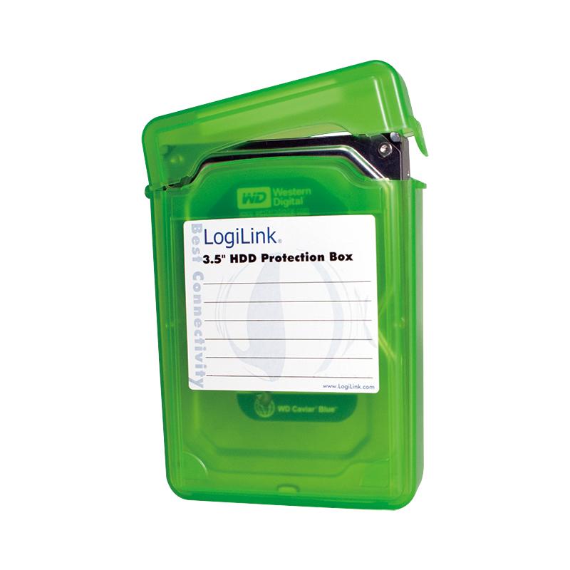 LOGILINK UA0133G LOGILINK - Dėžutės apsauga nuo HDD3.5 žalias
