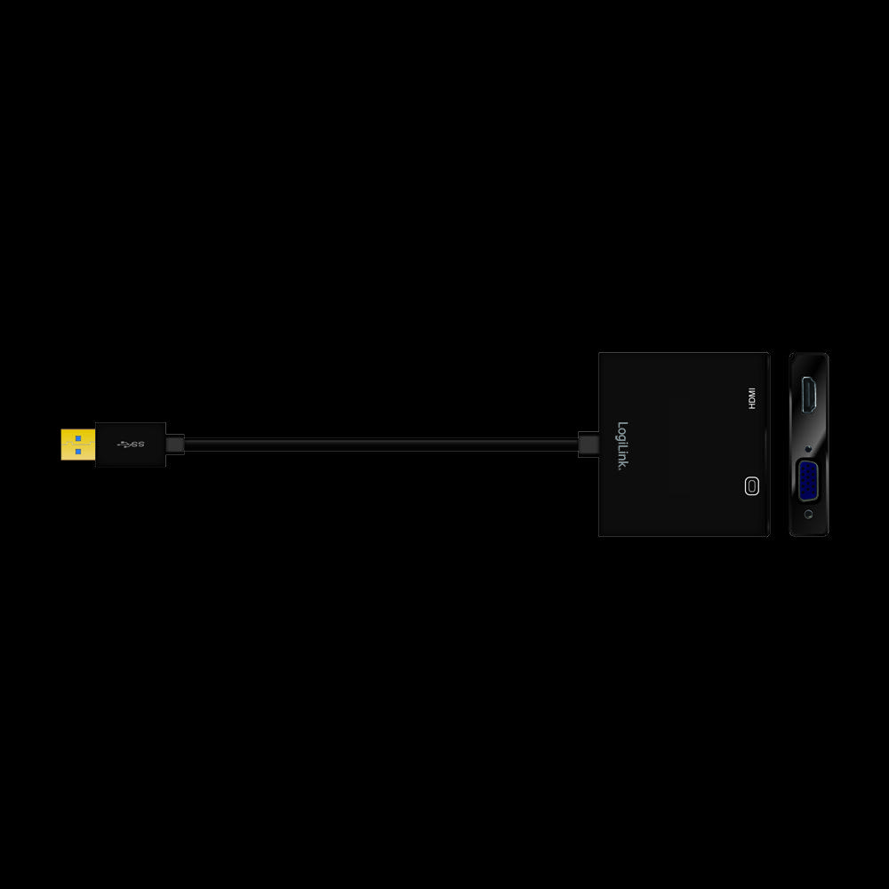LOGILINK UA0234 LOGILINK – USB 3.0 adapteris VGA / HDMI