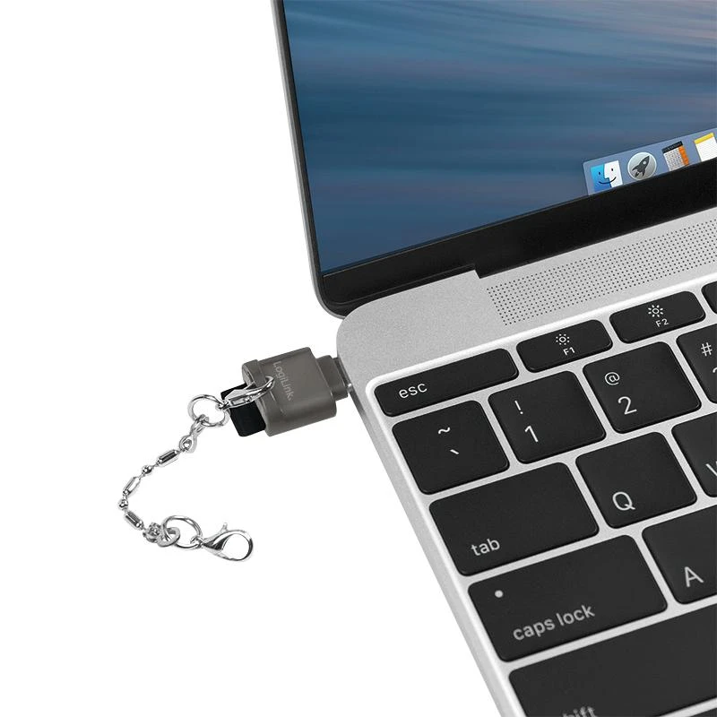 LOGILINK CR0039 LOGILINK - USB-C į Micro SD kortelių skaitytuvas kaip raktų pakabukas