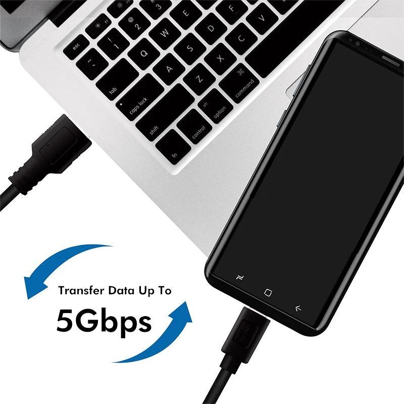 LOGILINK CU0167 LOGILINK - USB 3.2 Gen1x1 laidas, USB-A kištukas iki USB-C kištukas, juodas, 0,5 m