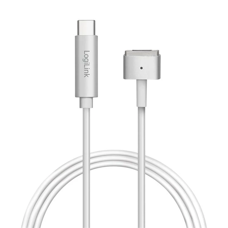 Kabelis USB LogiLink USB-C - MagSafe 2 1.8 m Sidabrinė (PA0226)