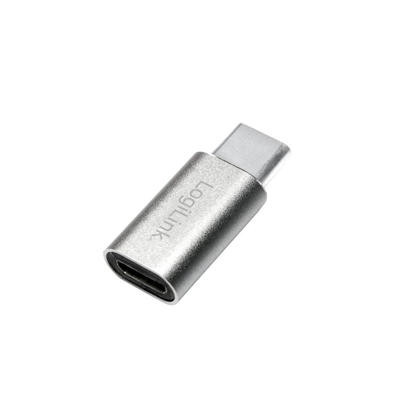LOGILINK AU0041 LOGILINK - USB-C adapteris į Micro USB jungtį, sidabrinis