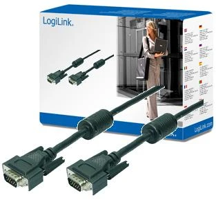 Lankstus 10m VGA kabelis su dvigubu ferito filtru