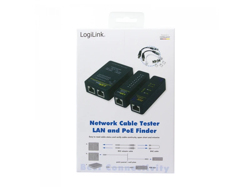 LOGILINK WZ0015P Kabelio testeris su nuotoliniu įrenginiu ir PoE ieškikliu