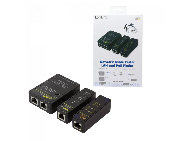 LOGILINK WZ0015P Kabelio testeris su nuotoliniu įrenginiu ir PoE ieškikliu