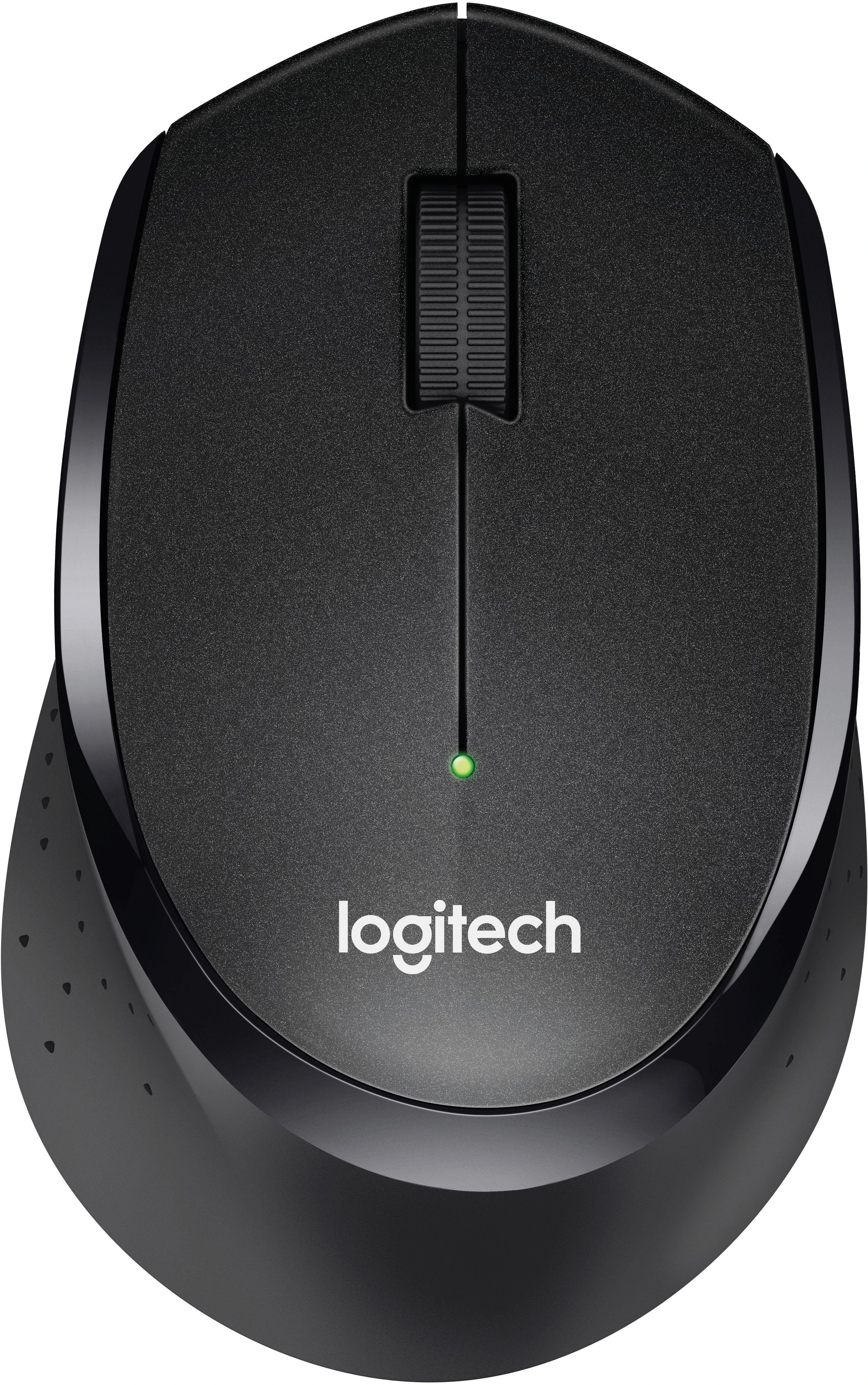 Tyli belaidė optinė pelė Logitech B330, Juoda