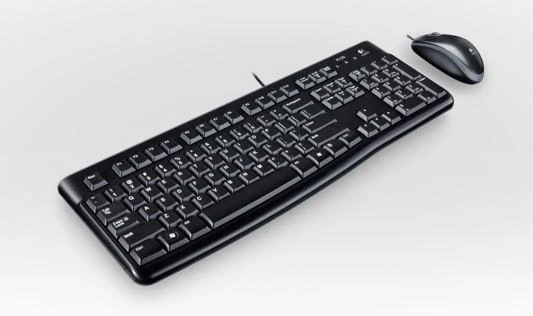 Klaviatūra Laidinis klaviatūros ir pelės komplektas Logitech MK120, UK išdėstymas