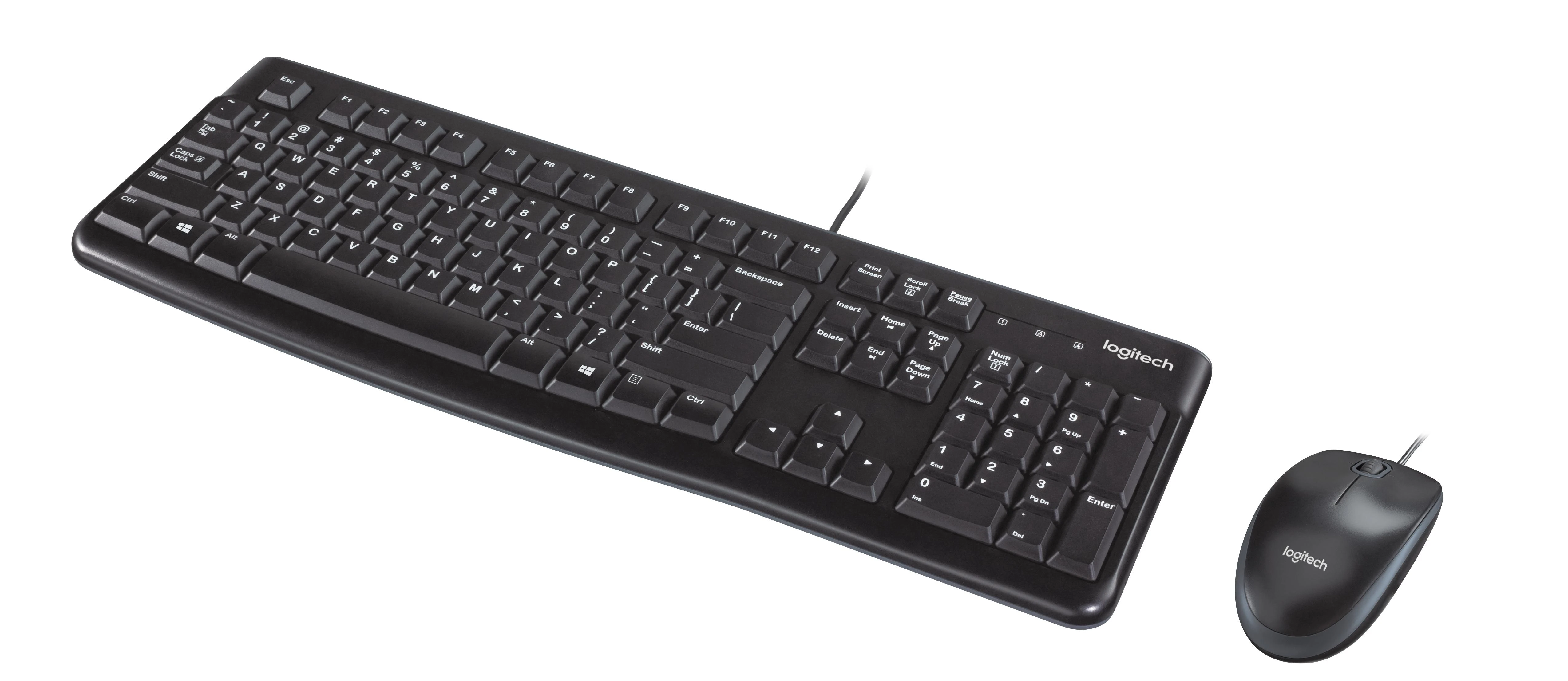 Laidinis klaviatūros ir pelės komplektas Logitech MK120, International išdėstymas
