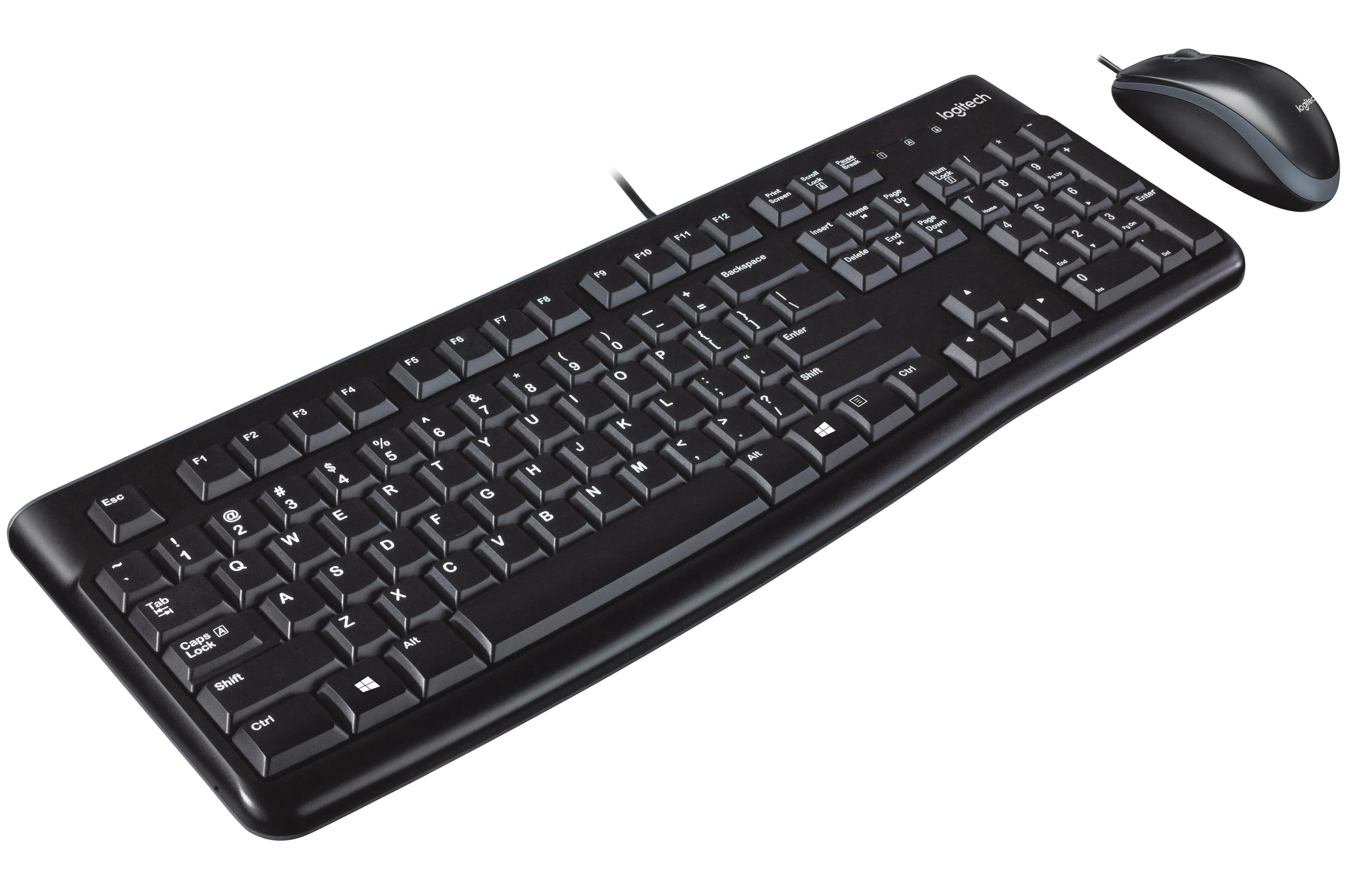 Laidinis klaviatūros ir pelės komplektas Logitech MK120, International išdėstymas