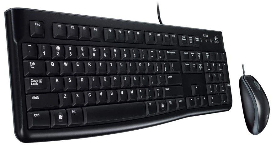 Laidinis klaviatūros ir pelės komplektas Logitech MK120, International išdėstymas