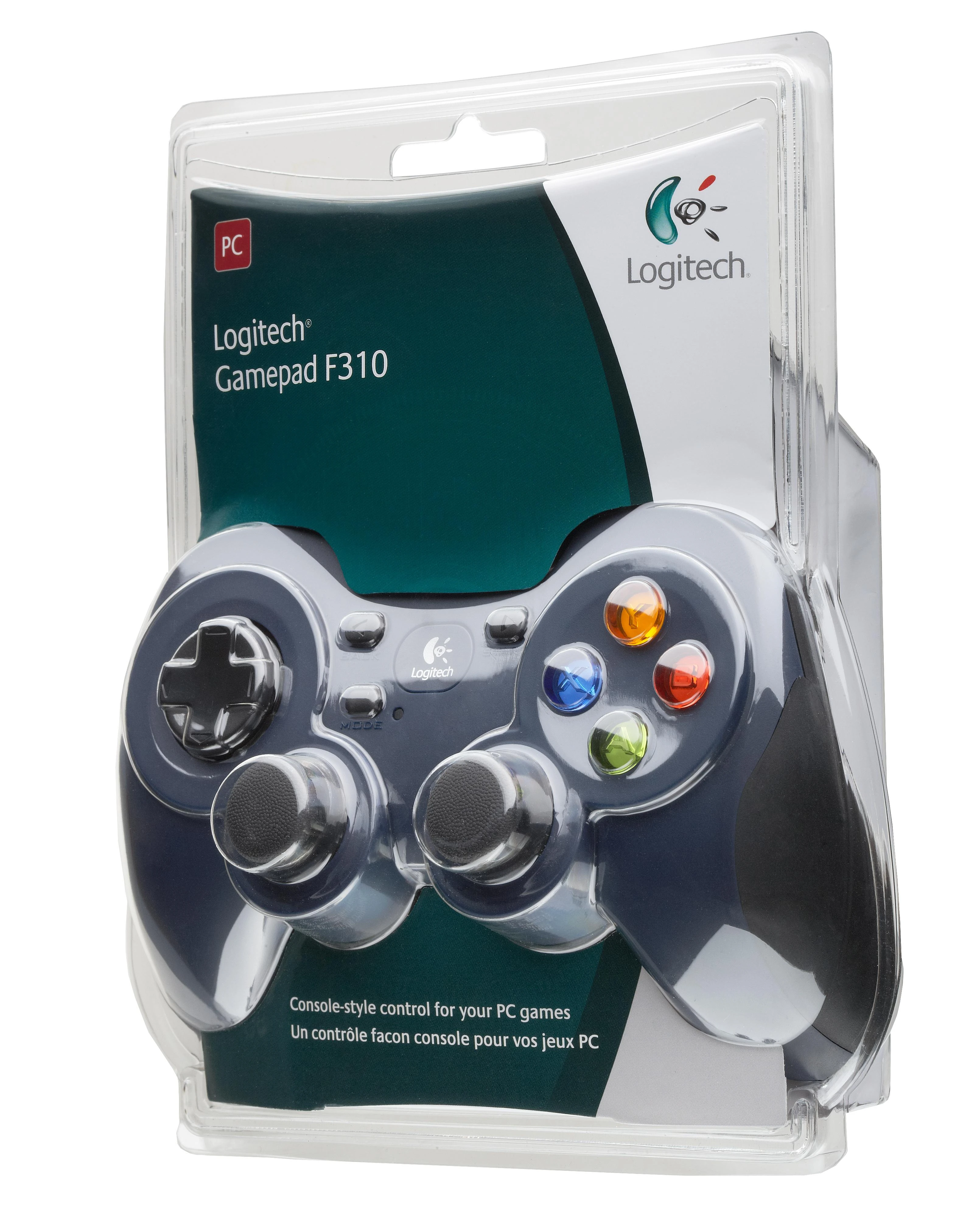 Žaidimų pultelis Logitech G Gamepad F310, USB 2.0, Juoda/Mėlyna