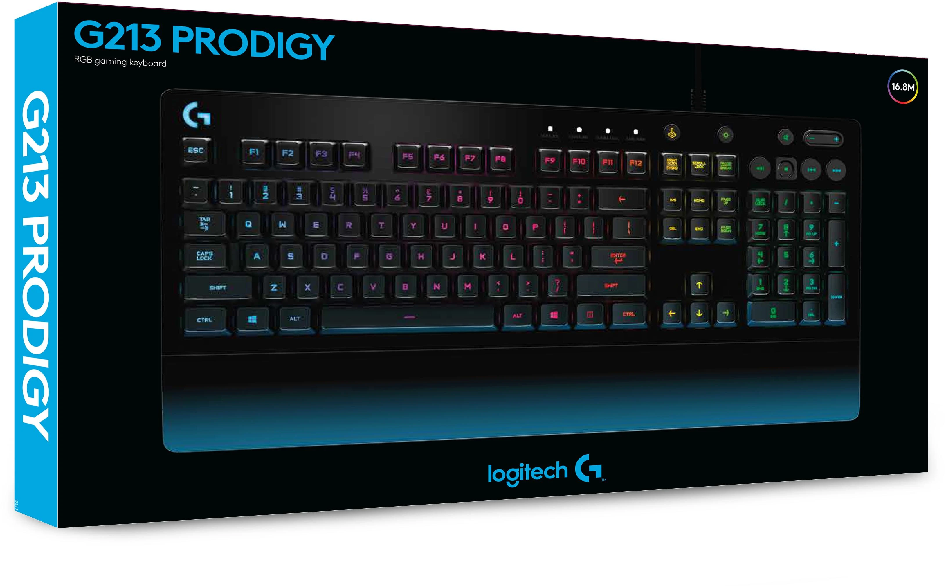 Žaidimų Klaviatūra Logitech G213 Prodigy RGB, DE išdėstymas