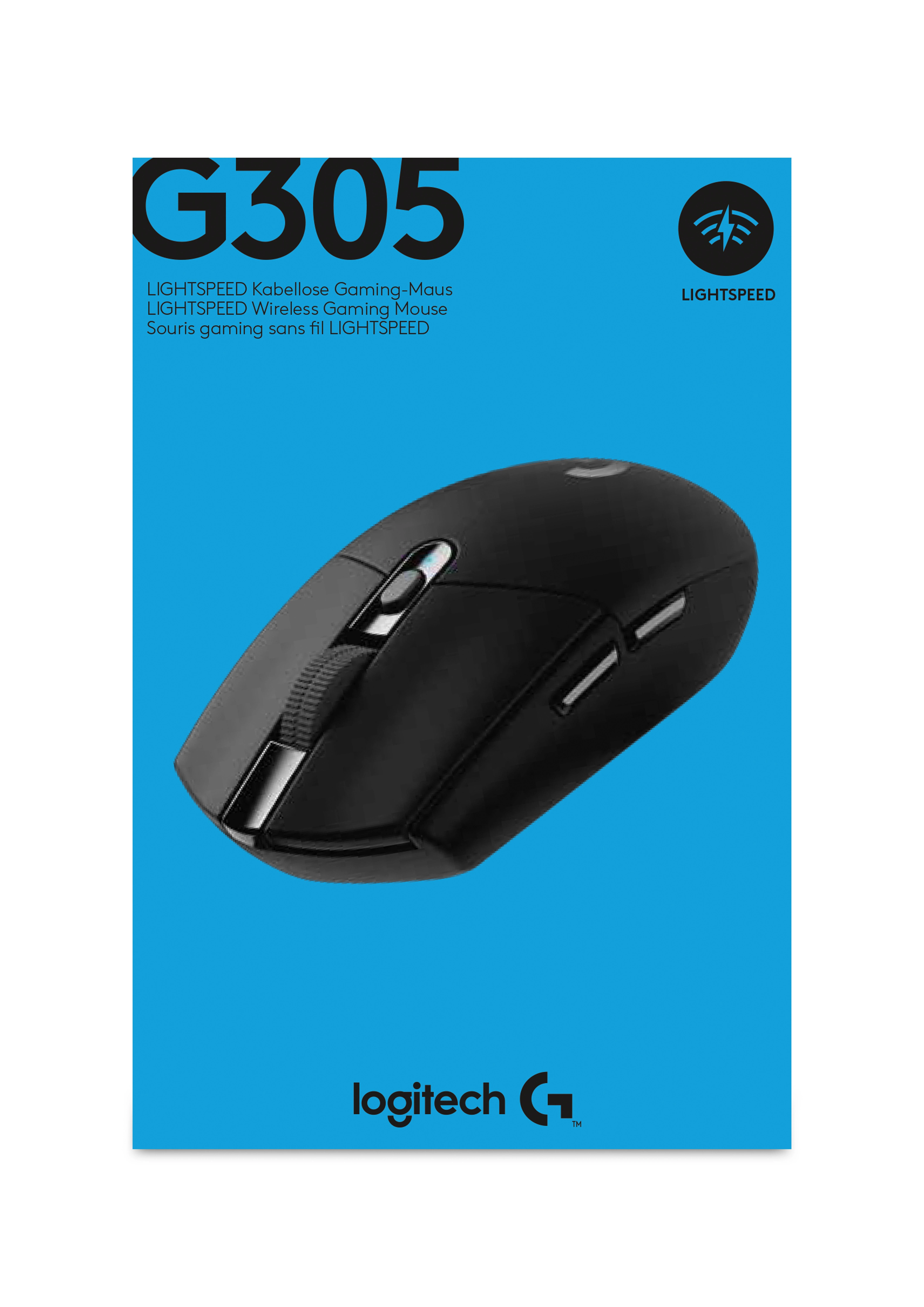 Pelė žaidimams Logitech G305, juodos spalvos