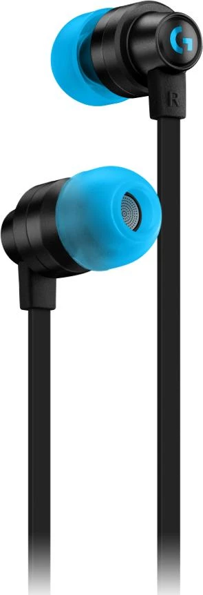 Logitech G333 žaidimų ausinės, mėlyni antgaliai