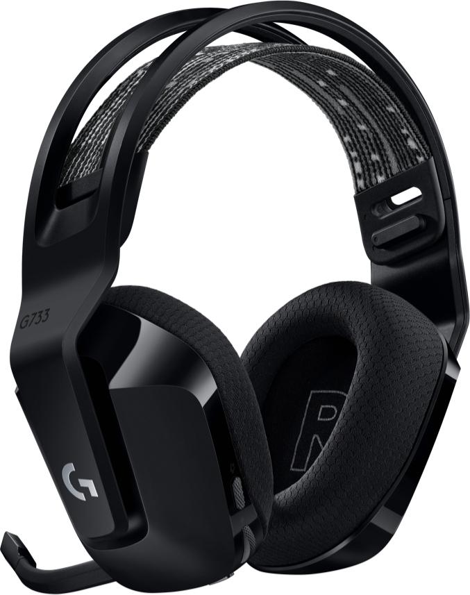 Logitech G733 Lightspeed Wireless Gaming Headset with Suspension Headband,  LIGHTSYNC RGB, Blue VO! CE Microphone Technology and PRO-G Audio Drivers -  981-000863
