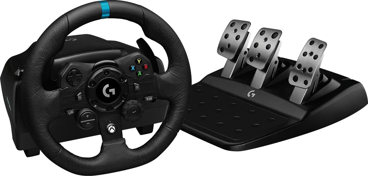 Logitech G923 TRUEFORCE simuliacinis lenktynių vairas su pedalais, skirtas Xbox Series X/S /Xbox One/PC (Pažeista pakuotė) aprašymas - Prekės nuotrauka