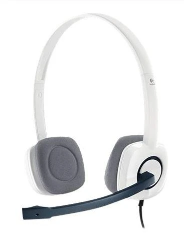 LOGITECH H150 ausinės su mikrofonu, baltos