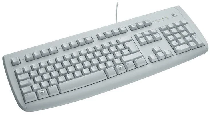 Logitech klaviatūra K120 su laidu, DE išdėstymas, Balta