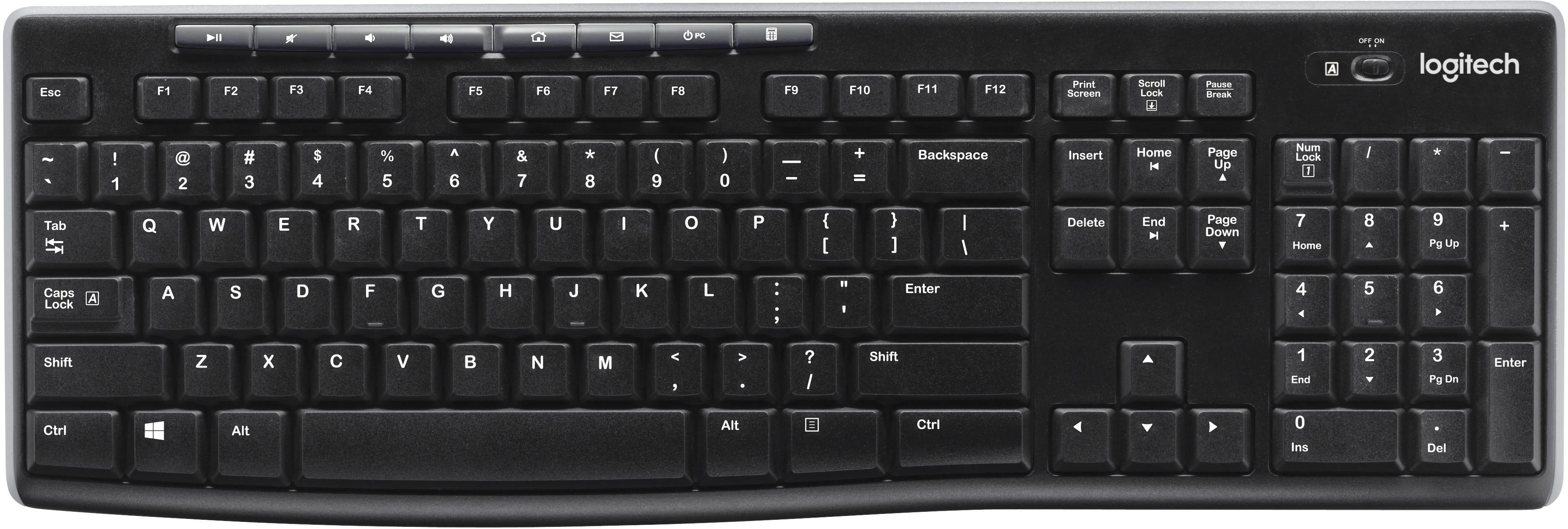 Belaidė pilno dydžio Klaviatūra Logitech K270, DE išdėstymas