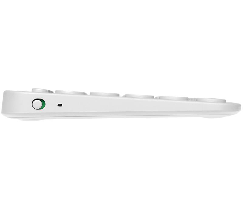 Belaidė Multi-Device Bluetooth Klaviatūra Logitech K380, DE išdėstymas, Balta