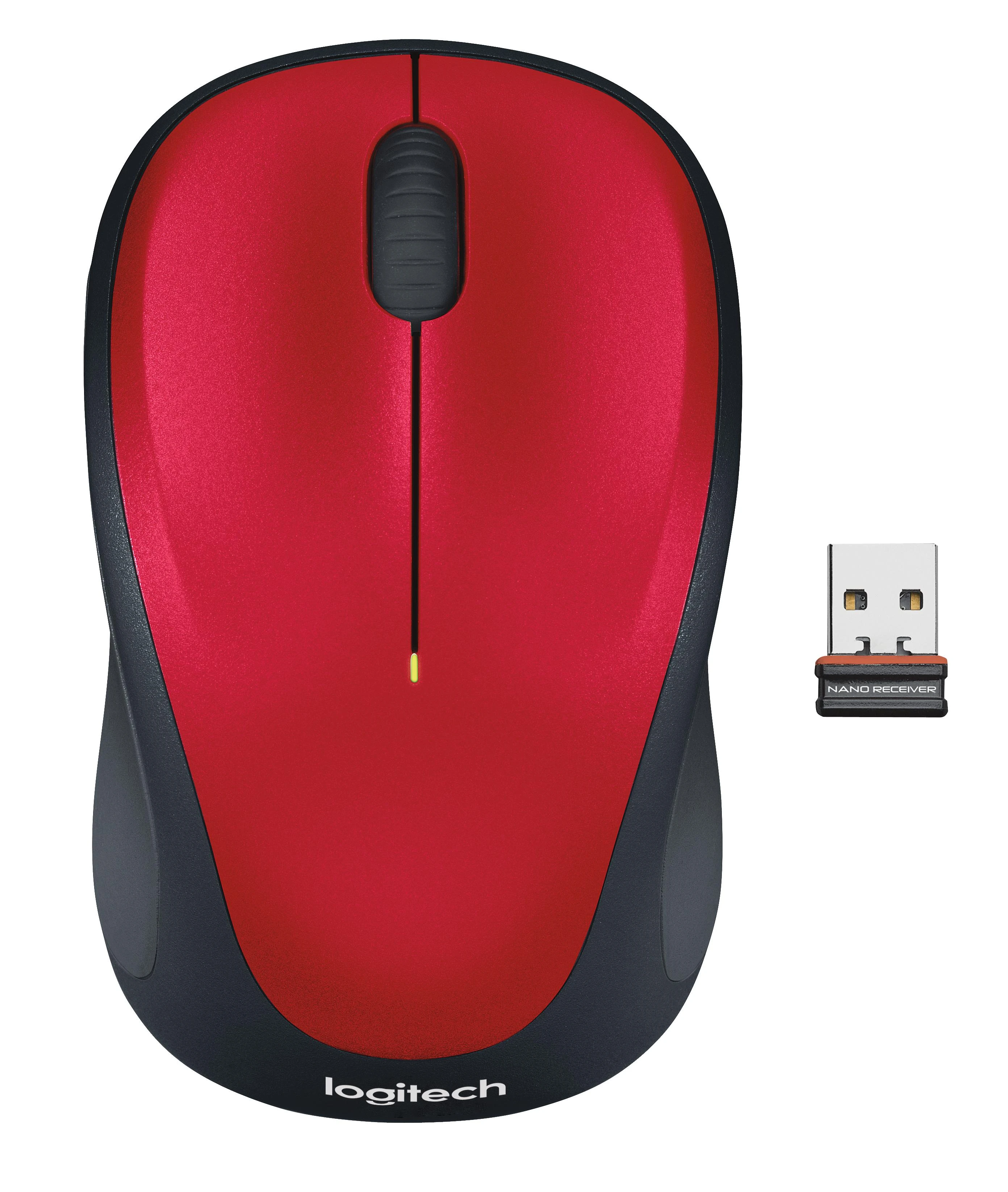 Optinė belaidė pelė Logitech M235, raudona, 910-002496