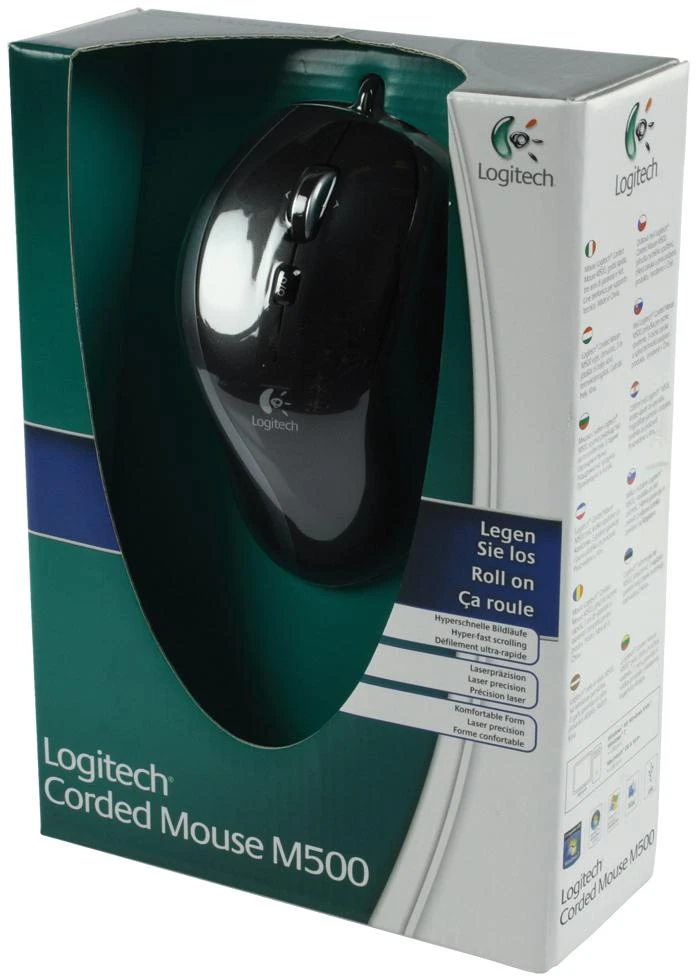 Laidinė pelė Logitech M500 juoda