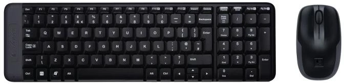 Belaidis klaviatūros ir pelės rinkinys Logitech MK220, ENG išdėstymas aprašymas - Prekės nuotrauka