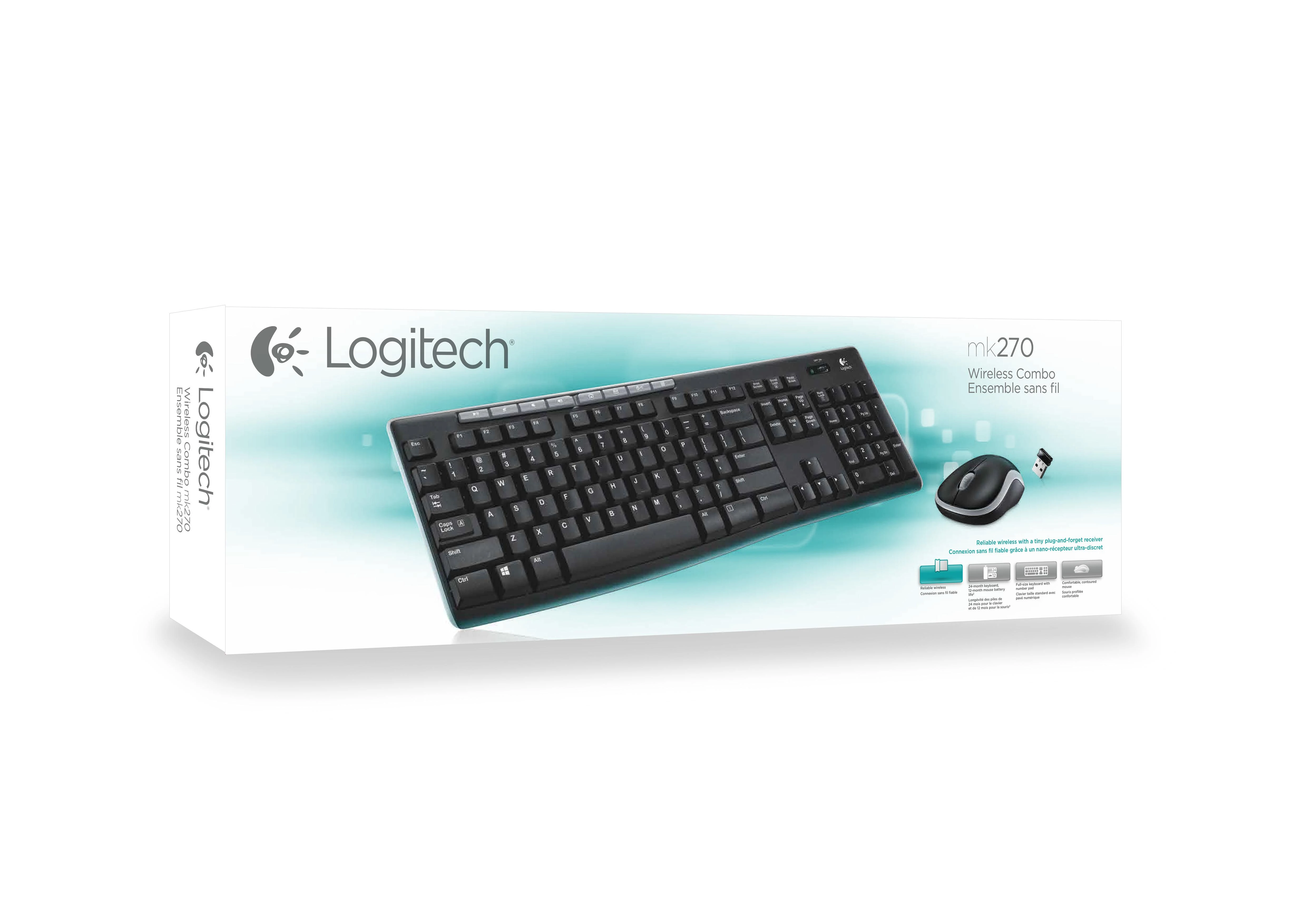 Klaviatūra Logitech WIRELESS DESKTOP MK270 - SWISS LAYOUT