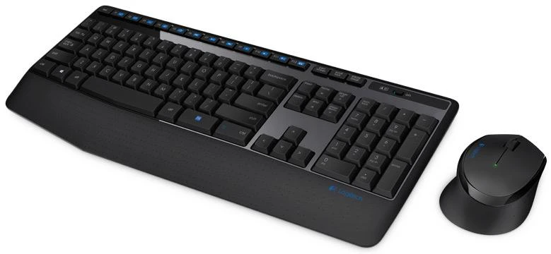 Belaidis klaviatūros ir pelės rinkinys Logitech MK345 Comfort, US išdėstymas aprašymas - Prekės nuotrauka