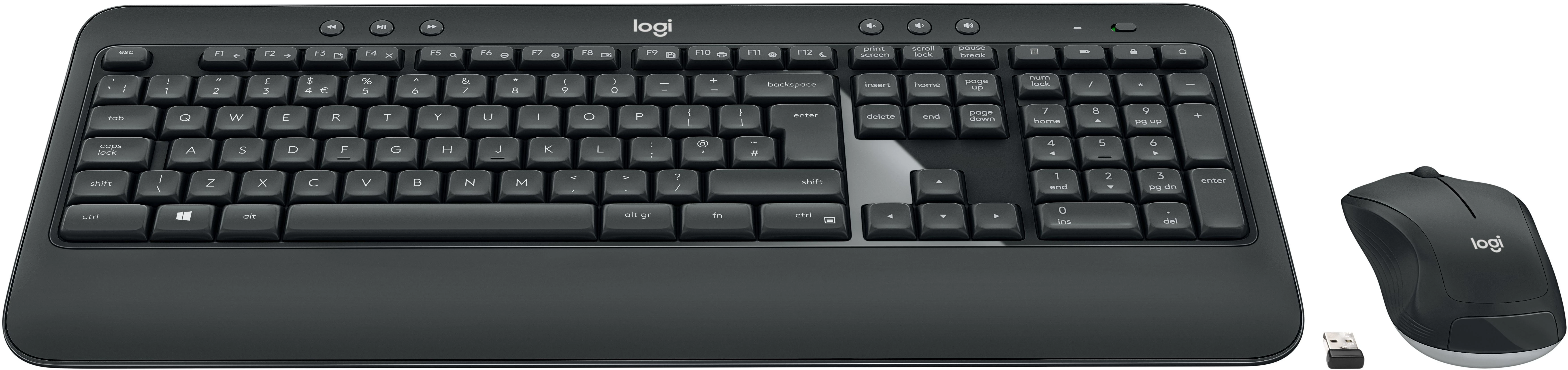 Belaidis pelės ir klaviatūros rinkinys Logitech MK540 Advanced, išdėstymas: Vokiečių (Qwertz)