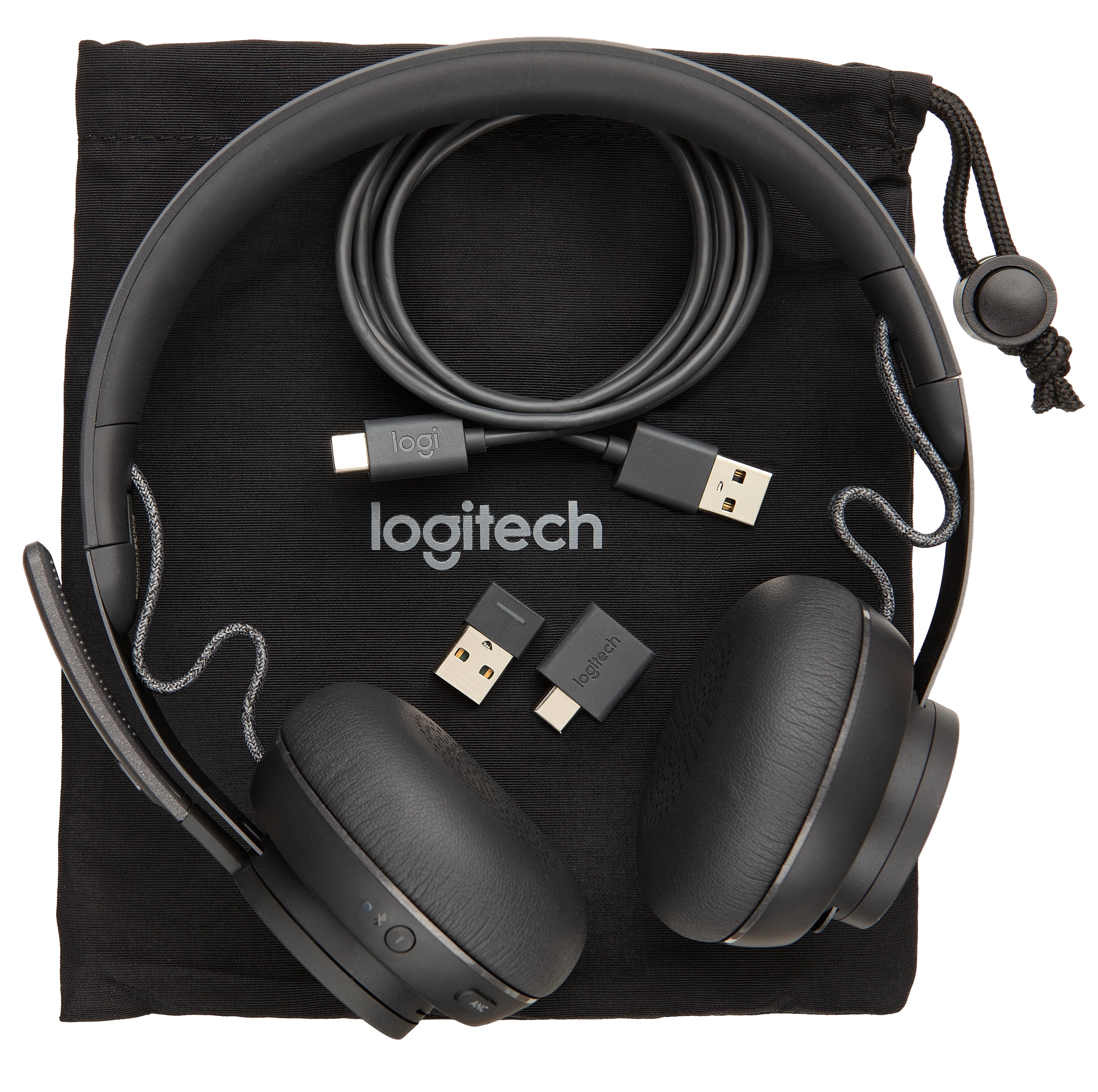 Belaidės universalios ausinės Logitech Zone, su mikrofonu, MSFT, Juodos