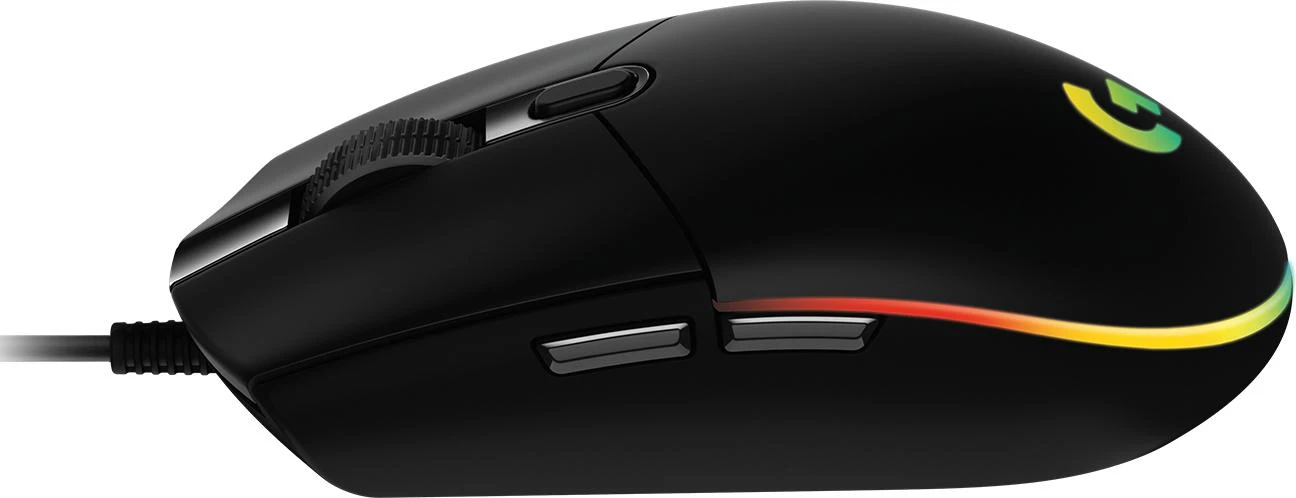 Pelė žaidimams Logitech G102 Lightsync, Juoda